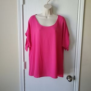 Michael Kors Slit Sleeve Top